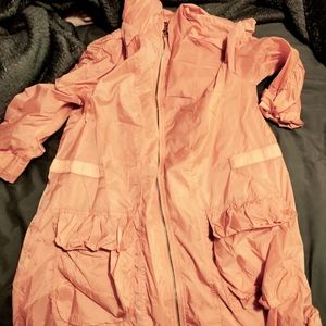 Chanel windbreaker coral colored